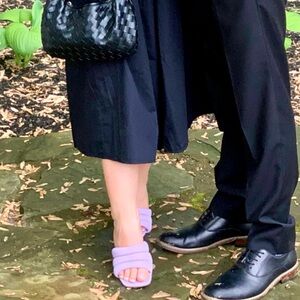 Open Edit Purple Block Heels. Worn once for wedding. Very comfortable. Size 8